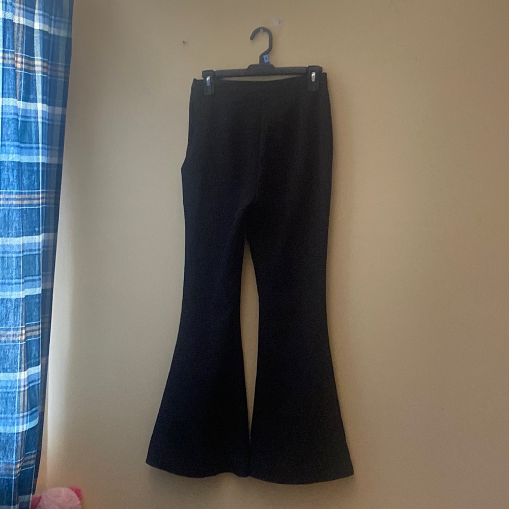 Black, shein, flared pants. Size small only worn once